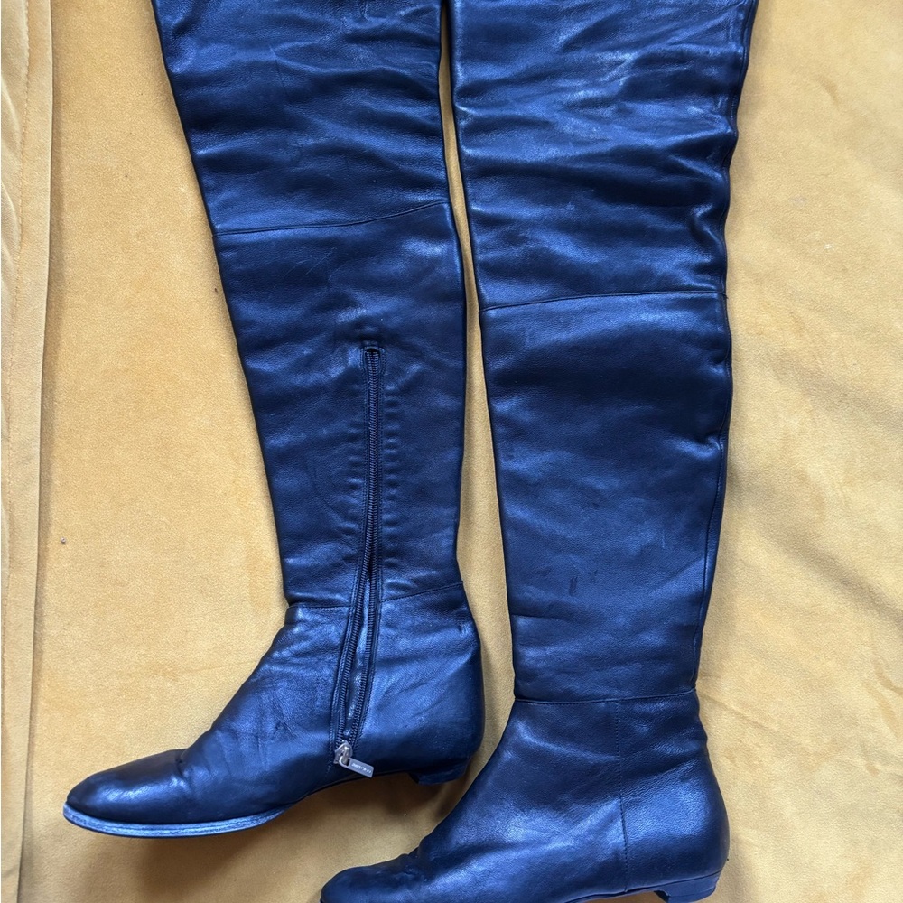 Jimmy Choo Black Over-the-Knee Boots 39